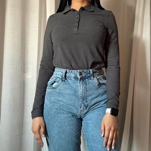 Grey Long Sleeve Top - Montgomery